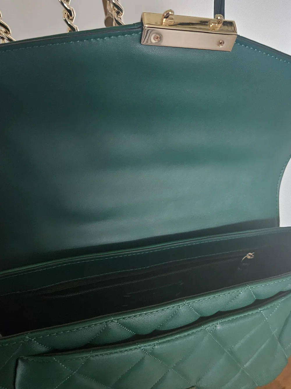 Kate Spade Emerald Quilted Leather Chain Shoulder Bag